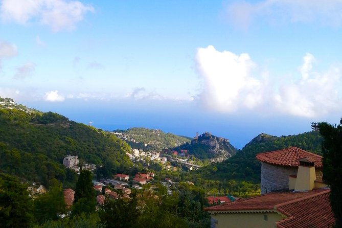 Coastal Riviera & Eagle Nest Villages Scooter Day Tour with Tasting from Nice - La Turbie’s medieval lanes and the Trophée des Alpes