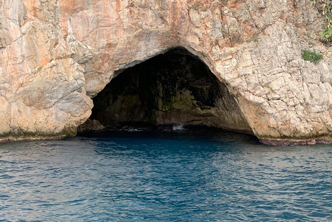 Exclusive Private Boat Tour on a Luxury Day Cruiser - Nice/Monaco - Mala Plage in Cap d’Ail: a sea-cave swim, snorkeling, and the sea scooter option