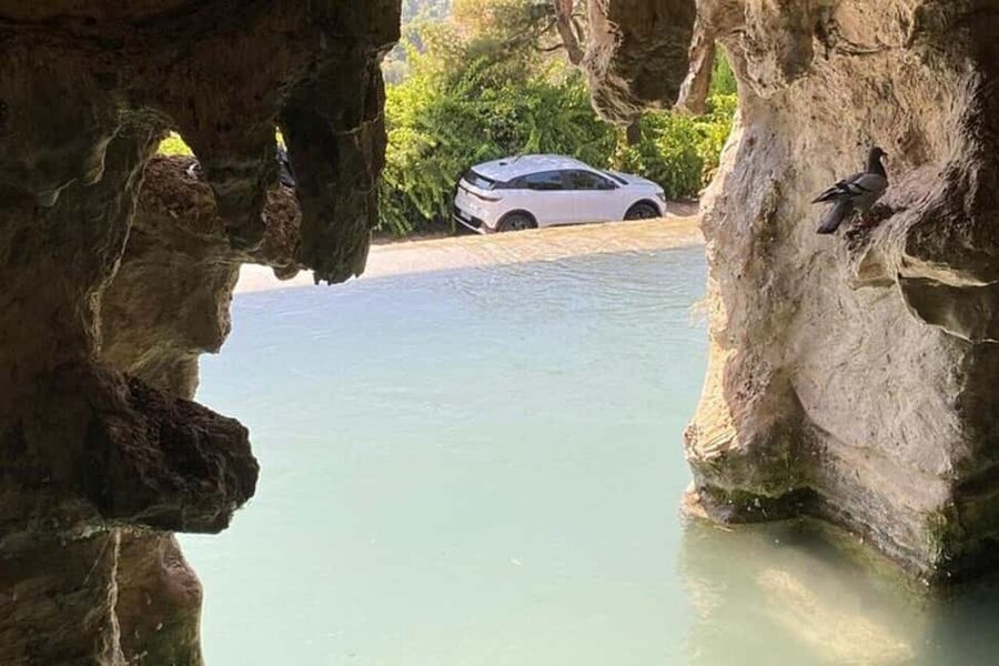 Explore Èze and the Côte d’Azur in a Renault Mégane E-Tech" - Èze Village: medieval lanes and the 428-meter sea views