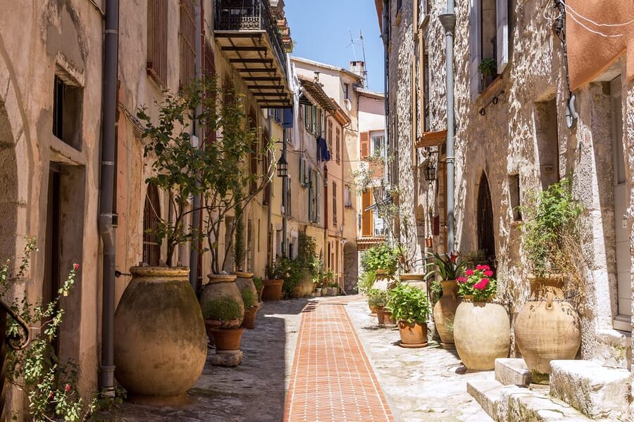 From Nice: Full-Day Best of the Riviera - Antibes and the Marina Showpiece: Artist Shops and the Bay of Angels View