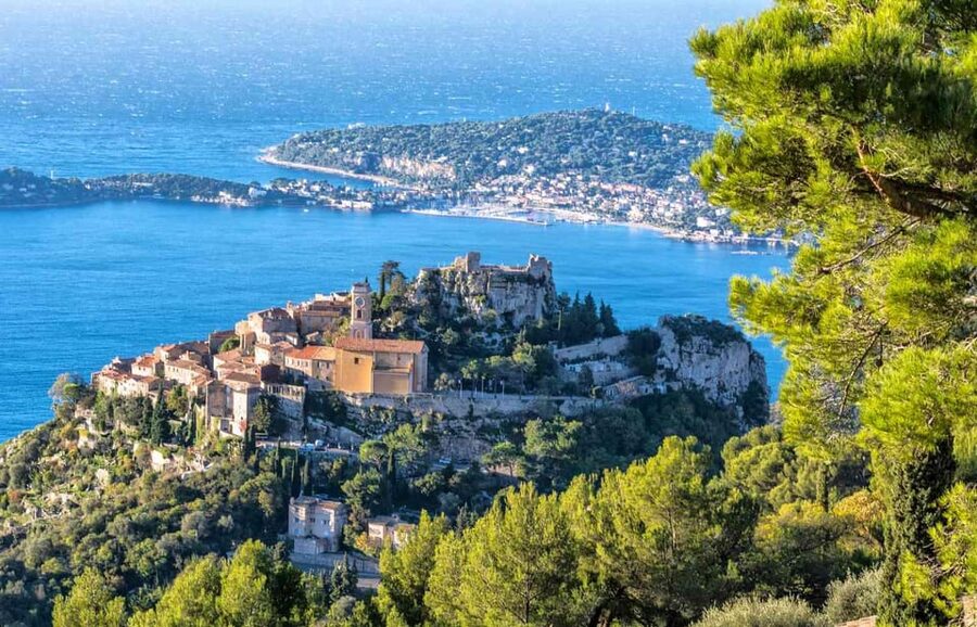 From Nice: Monaco, Monte-Carlo and Eze Village Guided Tour - Rock of Monaco viewpoints, sea views, and what to look for