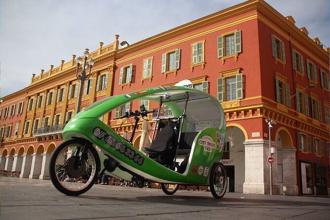 Guided Eco-Friendly Bike Taxi Tour from Nice - Port Lympia to Garibaldi Square, plus MAMAC for art lovers