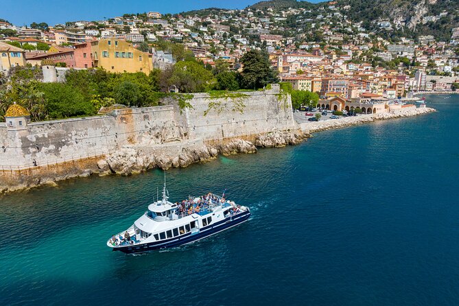 Mediterranean Coastal Sightseeing Cruise from Nice - Turning around at Cap de Nice, plus Citadelle fortress views
