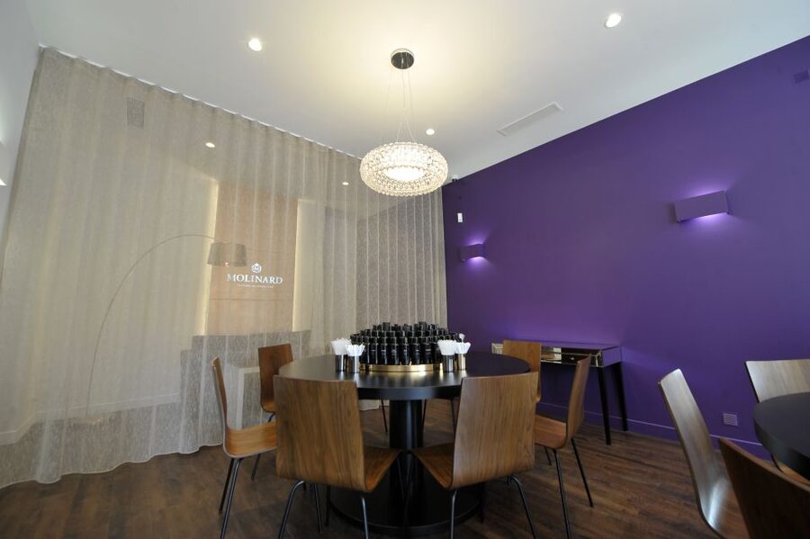 Molinard Parfums Nice : Prestige perfume creation - Champagne, Coffee, and Macarons, Served During Creation