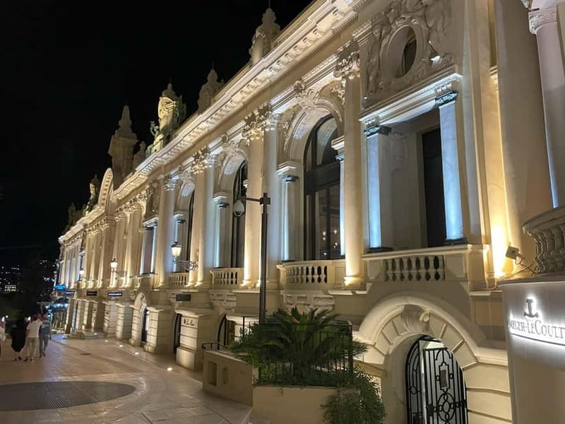 Monaco by night: Amazing private Night Tour - First stop: the Baie des Anges and the Mediterranean after dark