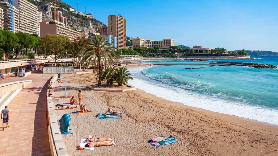 Monaco, Nice panoramic view, Beaulieu, Saint jean cap ferra - Beaulieu-sur-Mer: Baie des Fourmis Beach Time