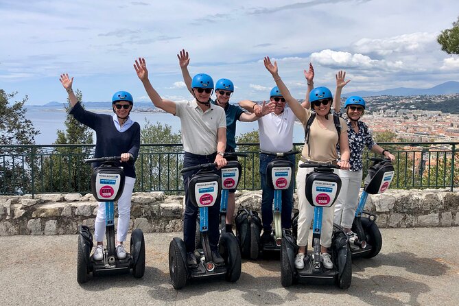 Nice City Segway Sightseeing Tour - Blue chairs and the Statue of Liberty nod that locals love