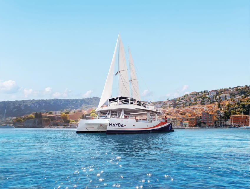 Nice : Dinner at Sea on a Maxi Catamaran - Villefranche, Cap Ferrat - Why a maxi catamaran dinner works on the French Riviera