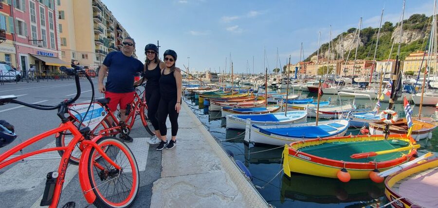 Nice: E-Bike City Highlights Tour - Nice Harbour and the Port Contrast That Makes the City Click