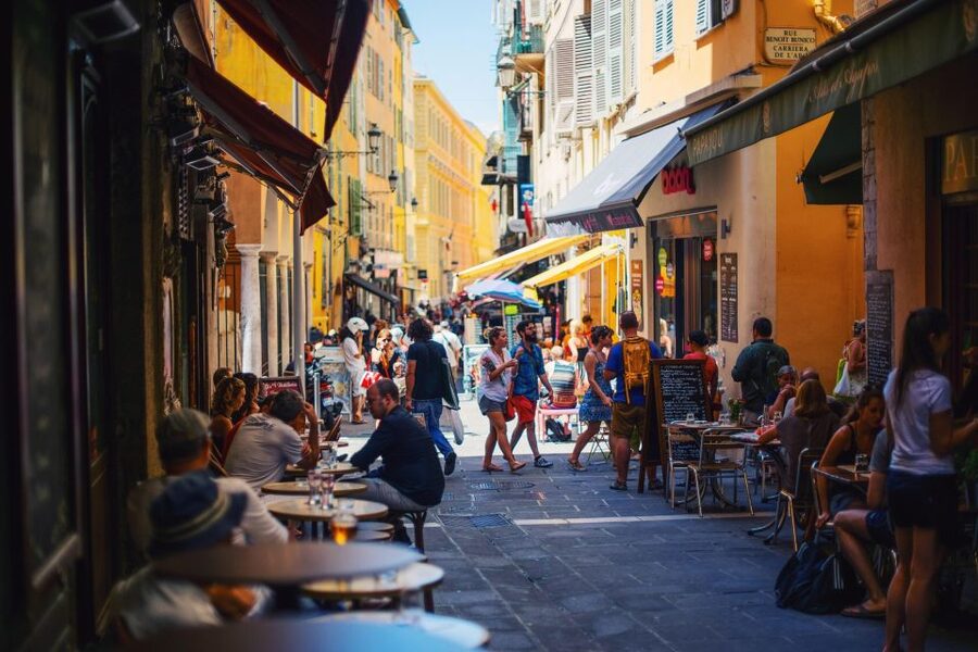 Nice: Guided Food & Wine Walking Tour with Full Meal - Place Rossetti, when you start eating the classics