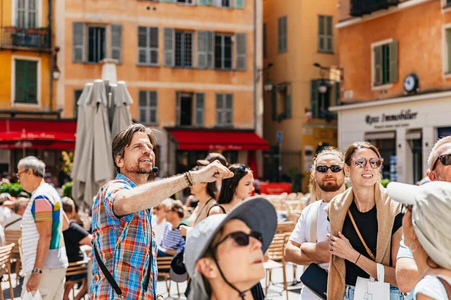 Nice: Old Town & Castle Hill Informative Guided Walking Tour - Old Nice cobblestones: the practical way to learn the maze