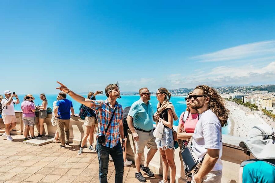 Nice: Old Town & Castle Hill Informative Guided Walking Tour - Castle Hill climb and the big payoff view