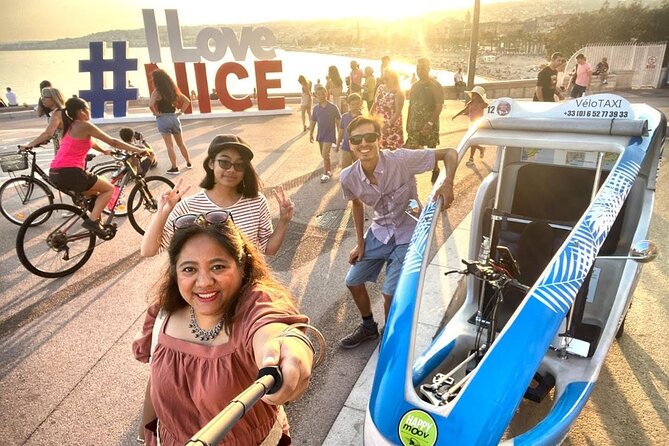 Nice: private guided Tour by electric taxi bike - A Silent Vélotaxi That Gets You Into Nice’s Small Streets