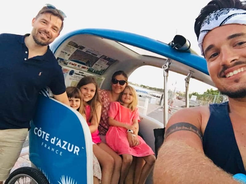 Nice: private guided Tour by electric taxi bike - Hop-On Hop-Off Photo Stops for Pictures You Actually Want