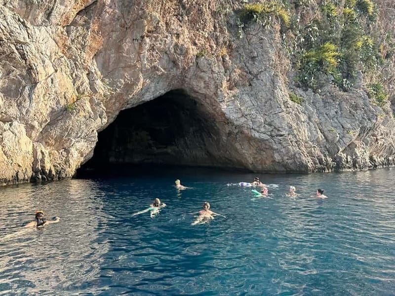 Nice: Secret Riviera Boat Tour to Mala cave with Snorkeling - The RIB ride and the wild coastline segment: fast views from sea level