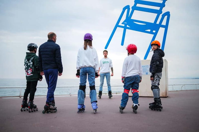 Nice: Sunset rollerblading tour, local socca, and live music! - Nice Harbour, Rue Cassini, Place Garibaldi, and Vieux Nice