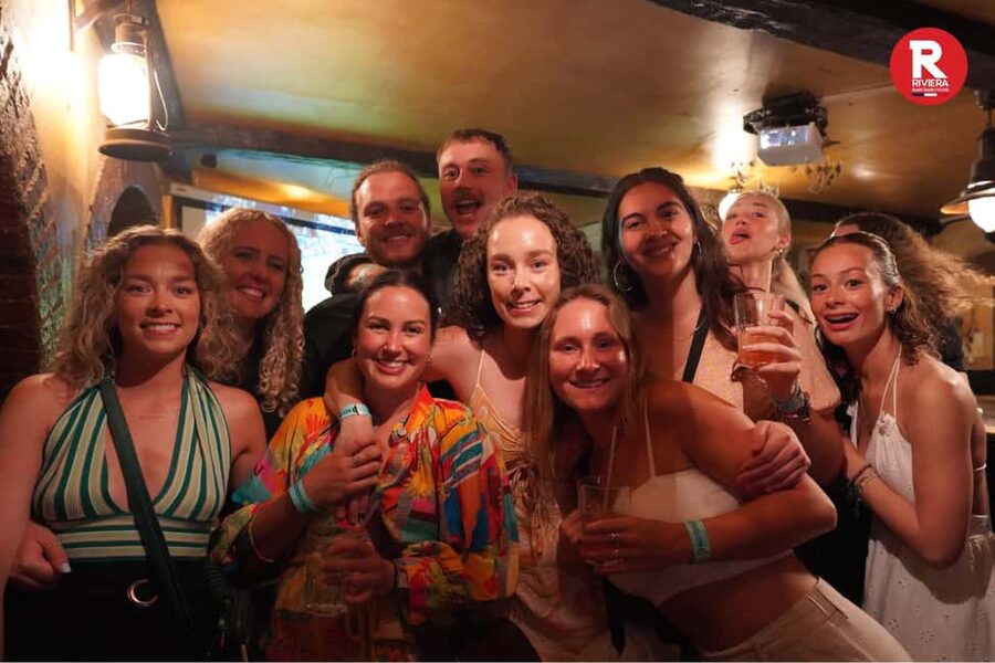 Nice: Ultimate Party Bar Crawl Free Shots & VIP Club Entry - Meeting at Hostel Villa Saint Exupery Beach, then heading toward Place Masséna