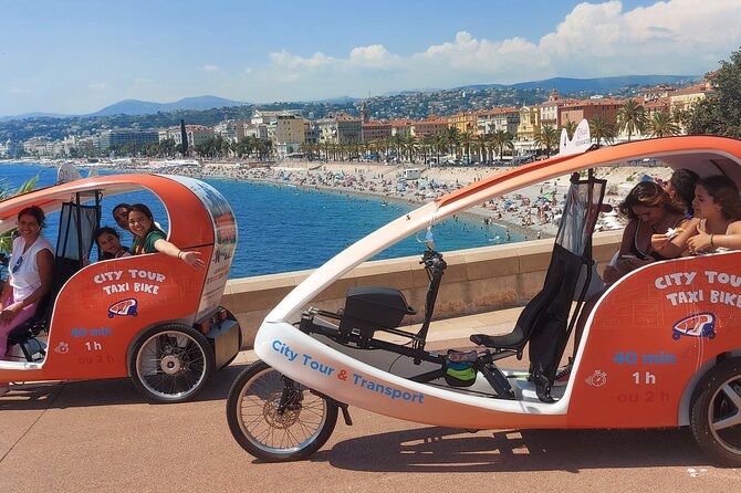Nice: Visit of Nice by electrically assisted bike taxi 1 hour. - Quai des Etats-Unis and Port Lympia: sea views without the long trek