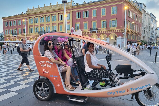 Private and Guided Velotaxi Tour in Nice 2h30 - Place Masséna plus Fontaine du Soleil: where the city snaps into focus