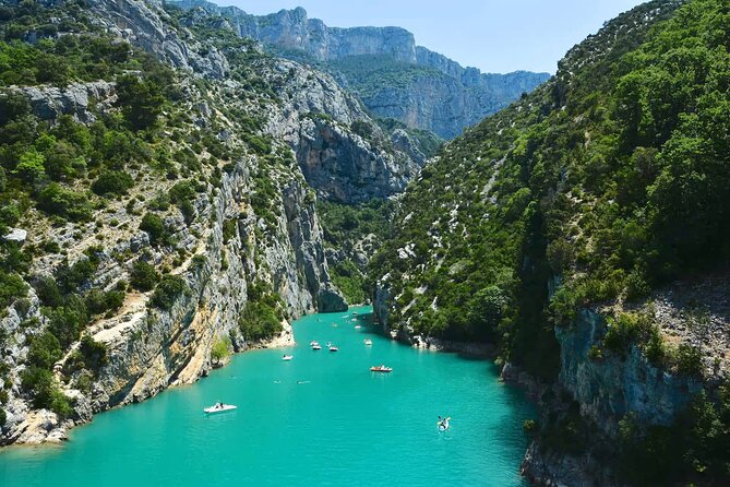 Verdon Gorge: The Grand canyon of Europe, Lake and Lavender - Castellane, a gateway town with that big rock silhouette